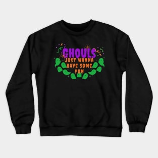 Spectral Shenanigans: Playful Halloween Crewneck Sweatshirt